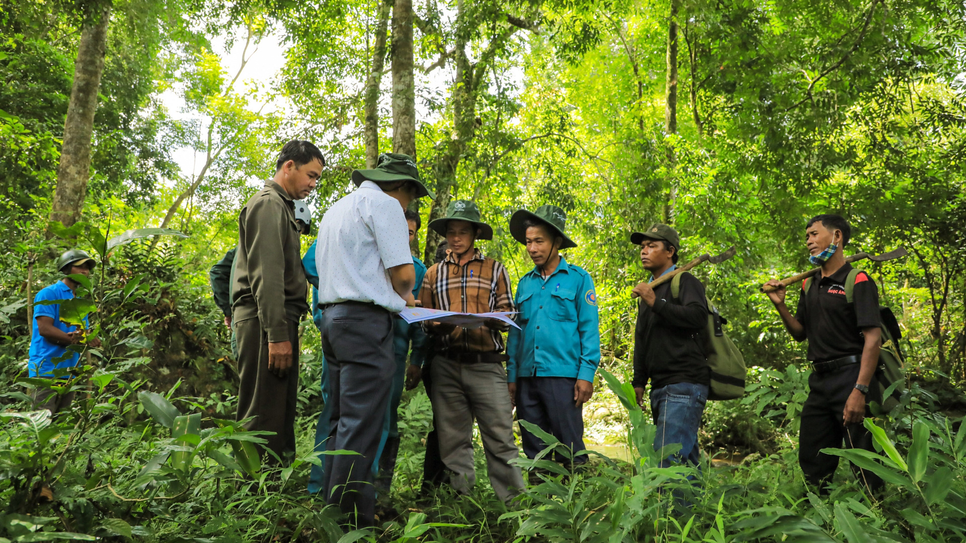 Tuần tra quản lý bảo vệ rừng ở Đam Rông
