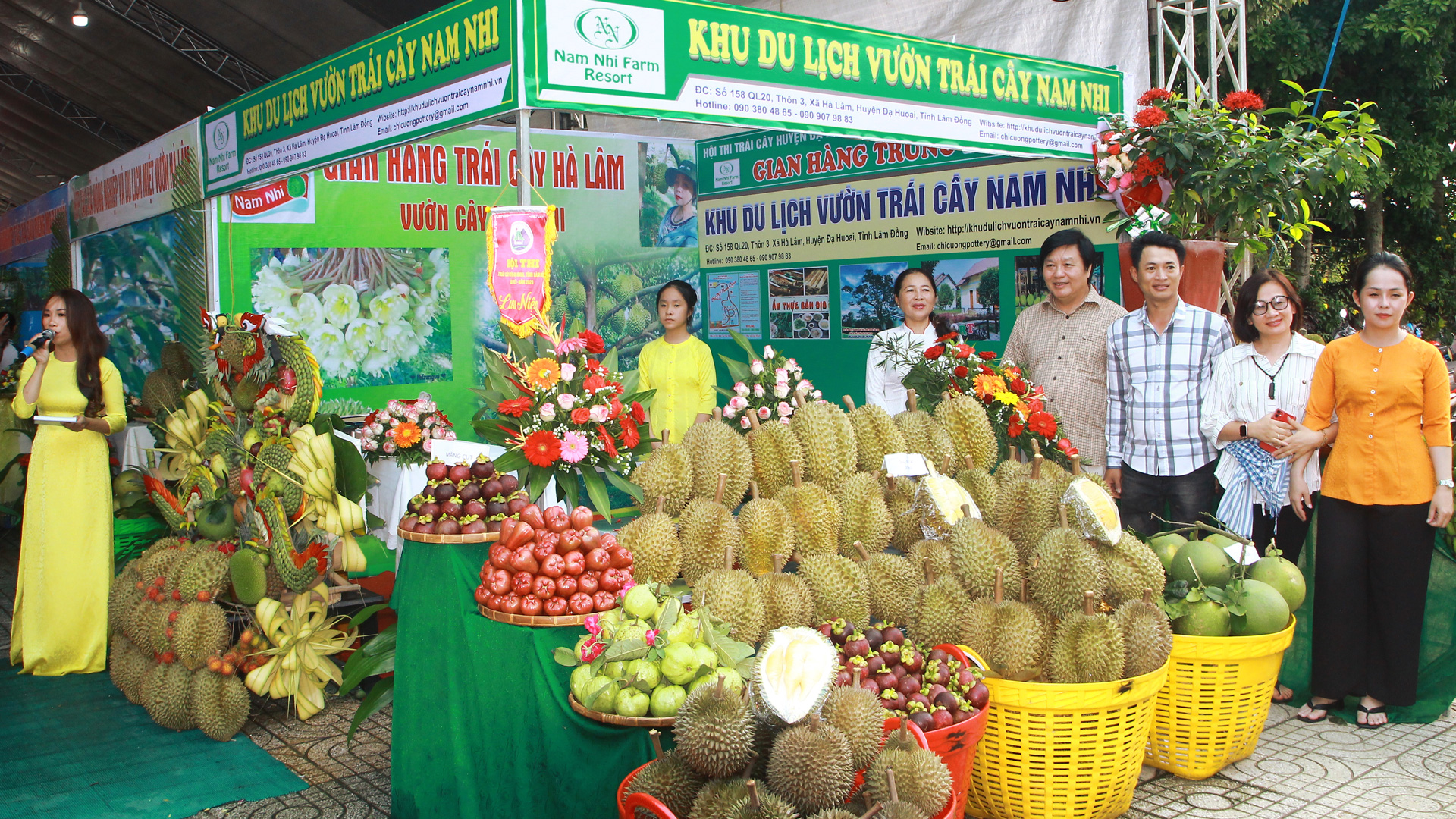 Xã Hà Lâm với nhiều loại trái cây hảo hạng, đặc biệt là sầu riêng