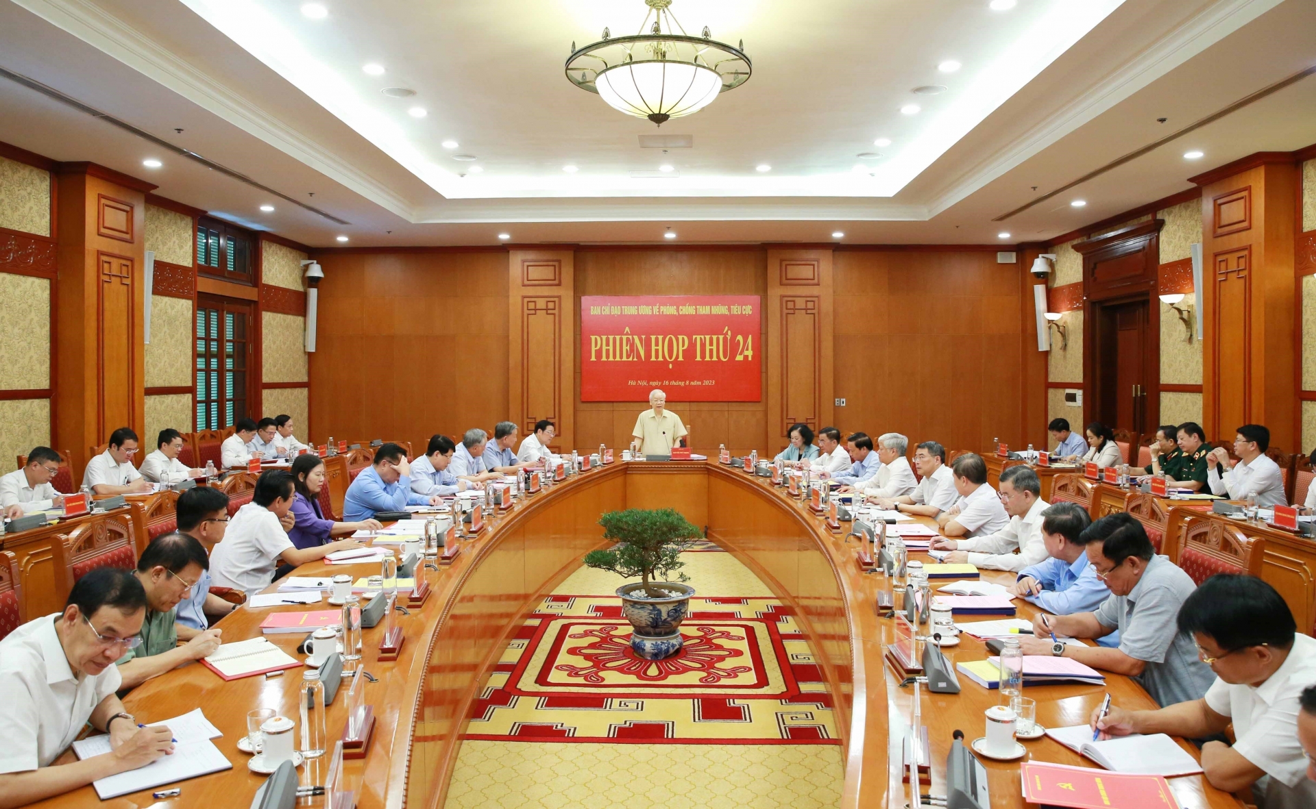 Tổng Bí thư Nguyễn Phú Trọng chủ trì Kỳ họp 24 BCĐ Trung ương về phòng, chống tham nhũng, tiêu cực