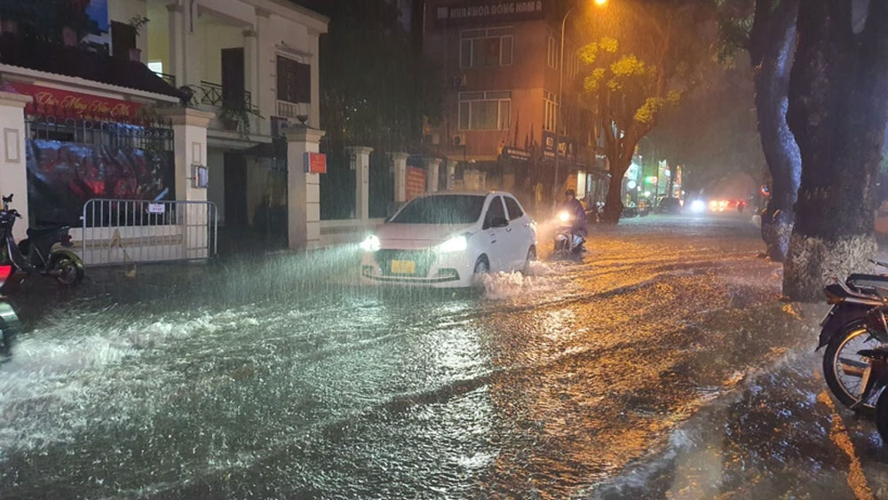 Mưa rào dự báo xảy ra vào chiều tối