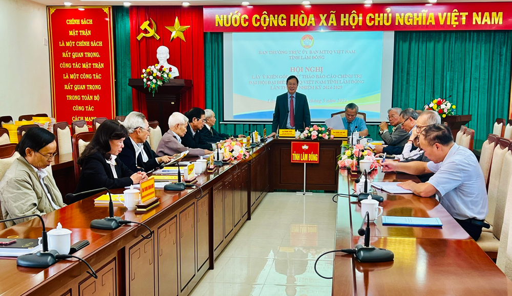 Lấy ý kiến vào Dự thảo Báo cáo chính trị Đại hội đại biểu MTTQ Việt Nam tỉnh lần thứ IX
