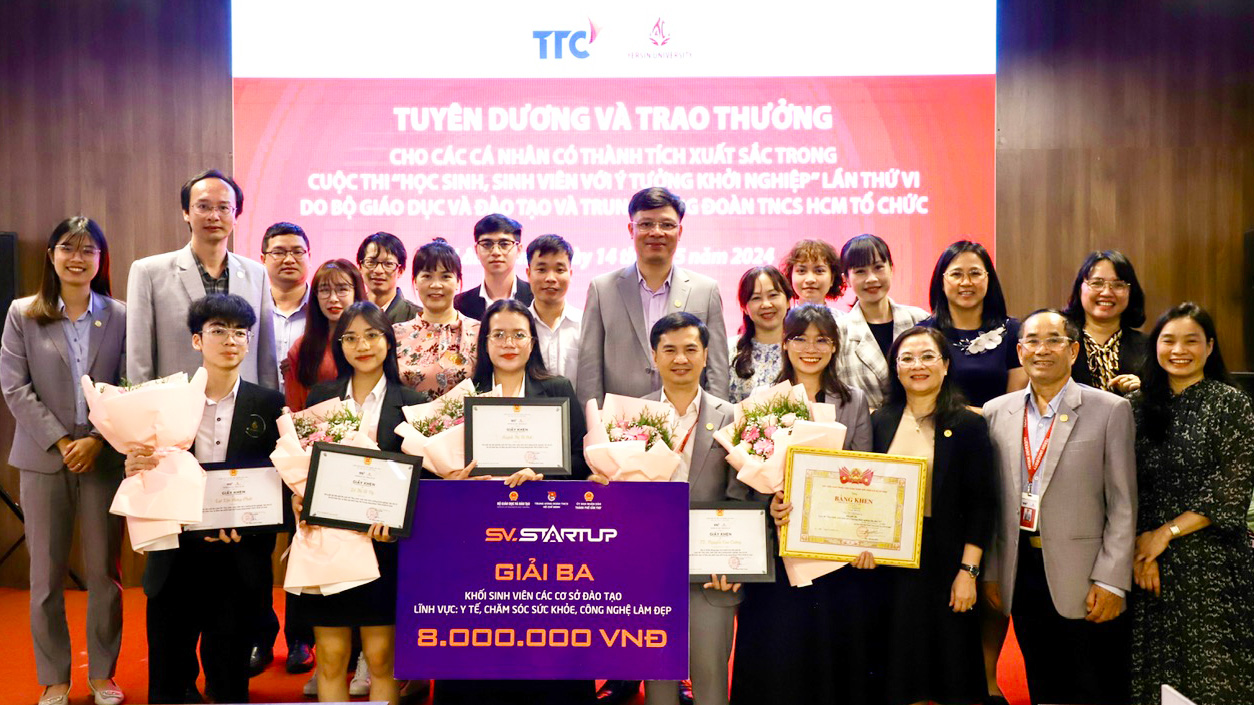 Sinh viên Trường Đại học Yersin Đà Lạt đoạt giải Ba Cuộc thi Học sinh, sinh viên với ý tưởng khởi nghiệp toàn quốc