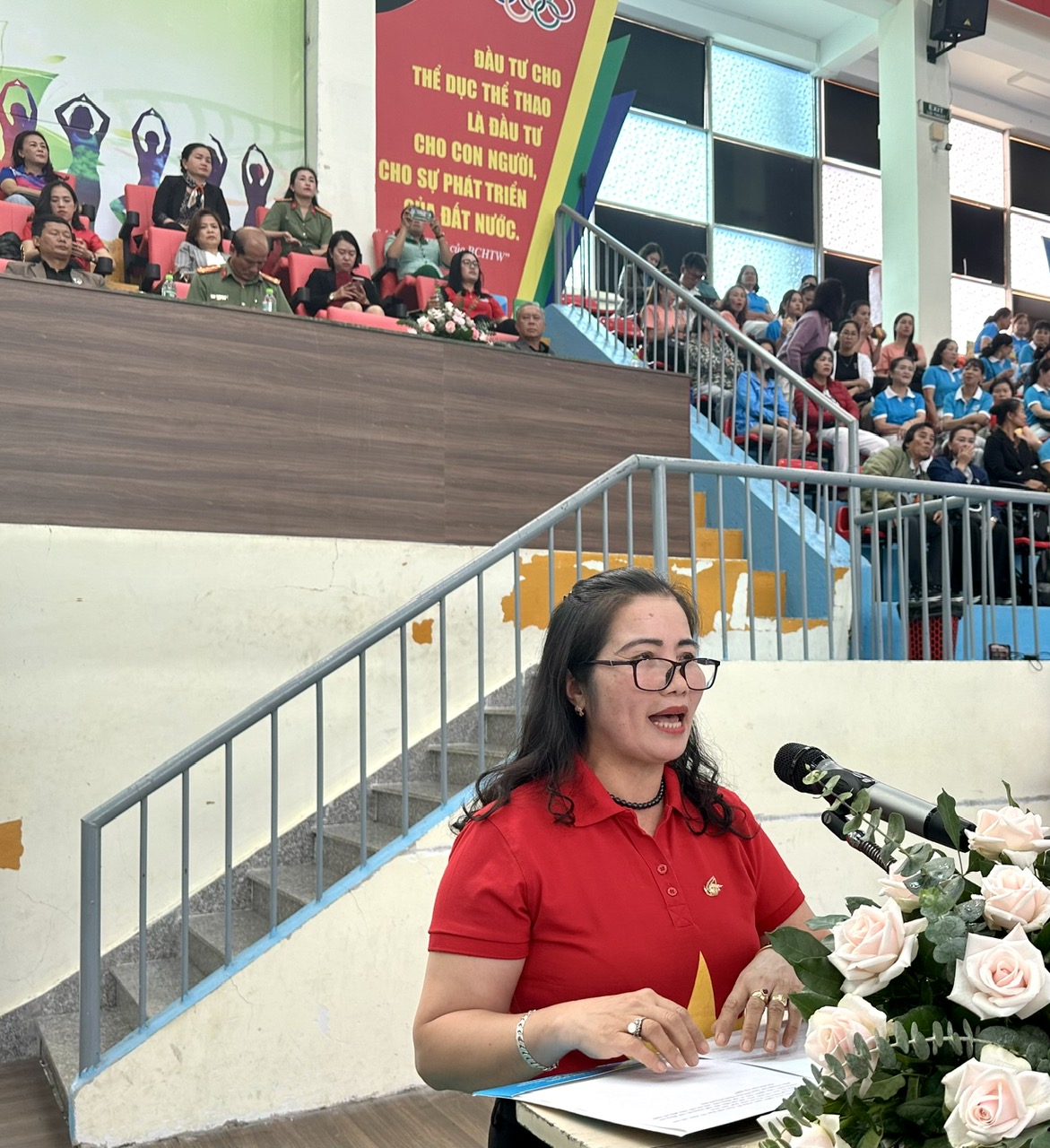 Phát biểu khai mạc, bà Phạm Thị Ánh Tuyết – Chủ tịch Hội LHPN tỉnh 