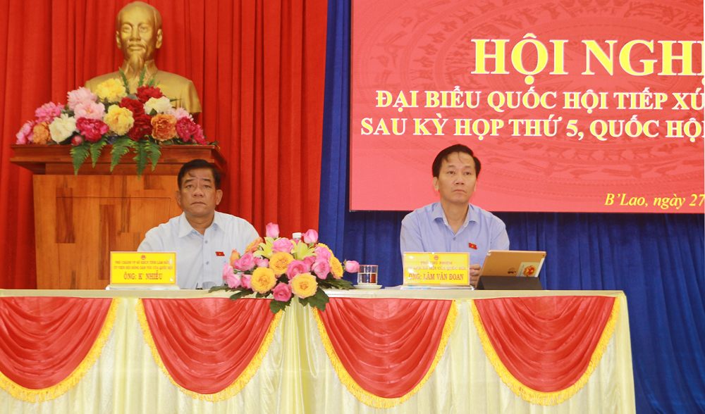 Bảo Lộc: Đoàn ĐBQH khóa XV tỉnh Lâm Đồng tiếp xúc cử tri sau Kỳ họp thứ 5, Quốc hội khóa XV