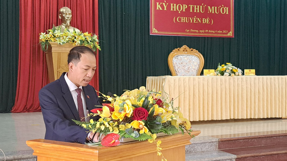HĐND huyện Lạc Dương khóa XI tổ chức kỳ họp thứ 10