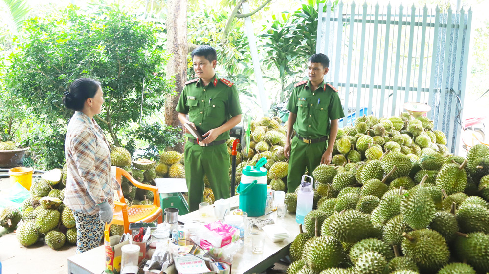 Đảm bảo an ninh trật tự tại ''thủ phủ'' sầu riêng