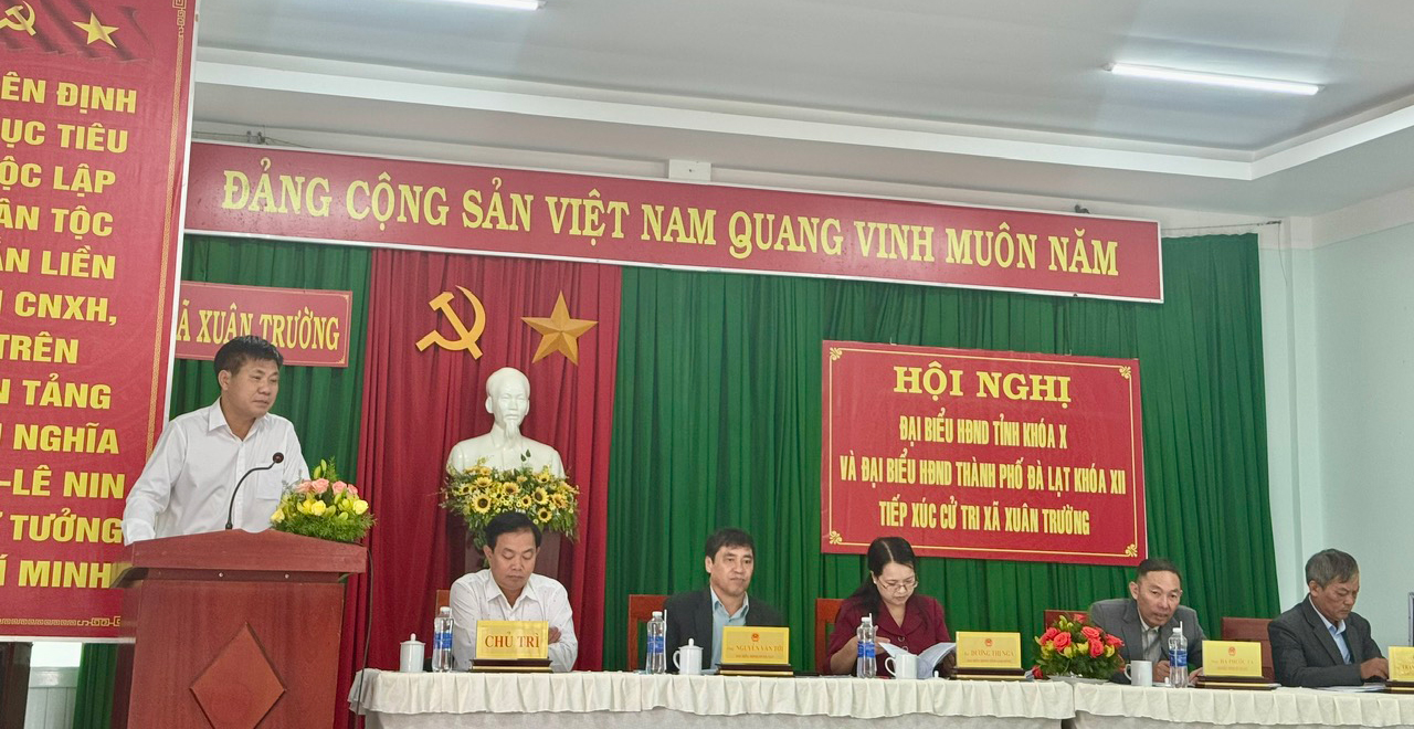 Phó Chủ tịch UBND TP Đà Lạt Nguyễn Văn Sơn tiếp thu, giải trình kiến nghị cử tri