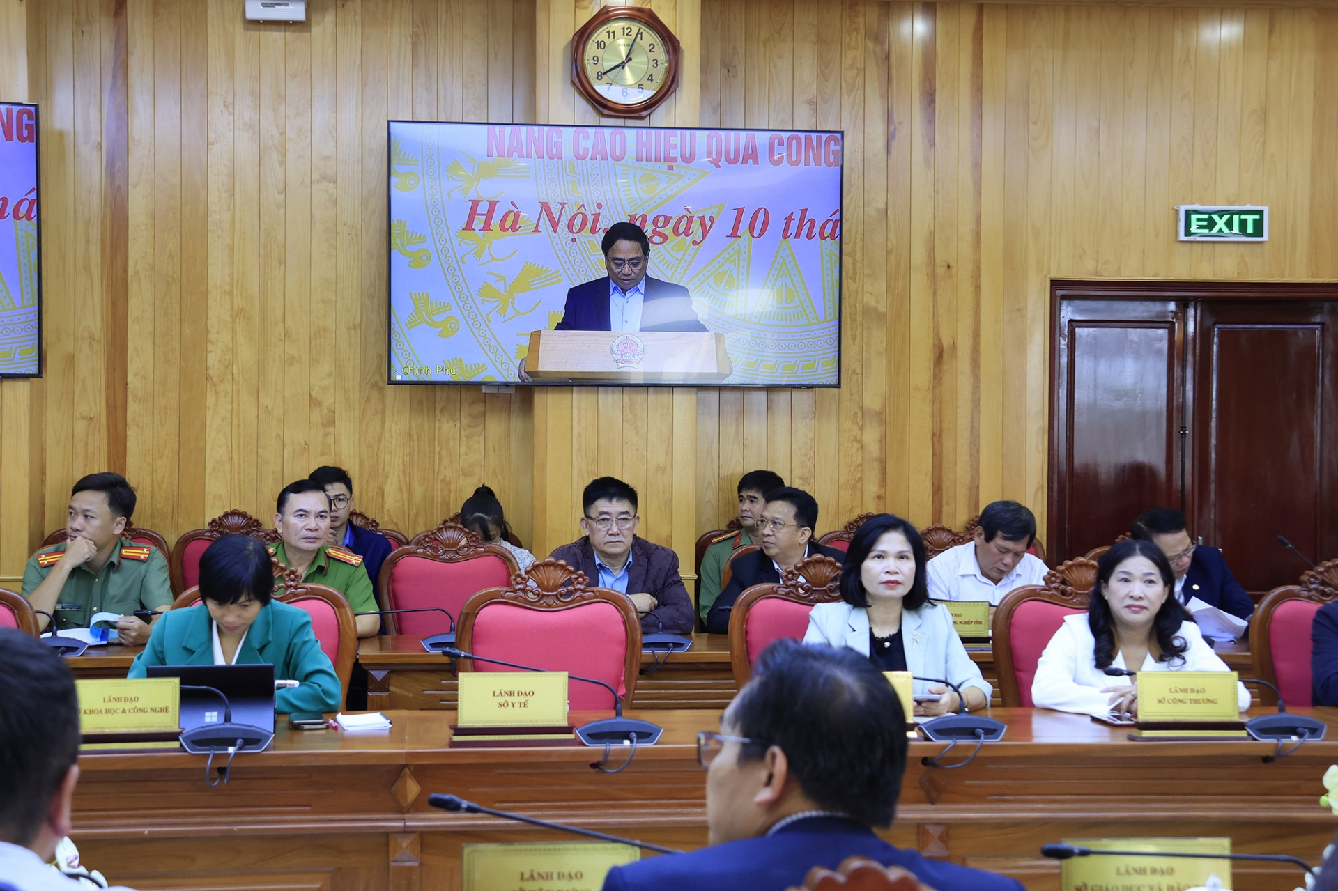 Đại biểu tham dự hội nghị tại điểm cầu tỉnh Lâm Đồng 