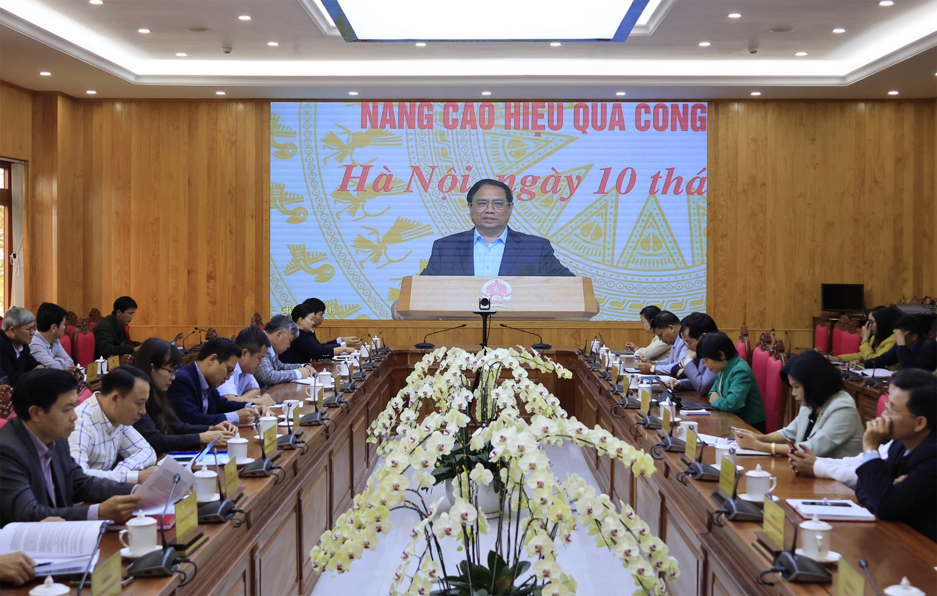 Hội nghị nghe Thủ tướng Chính phủ Phạm Minh Chính phát biểu chỉ đạo