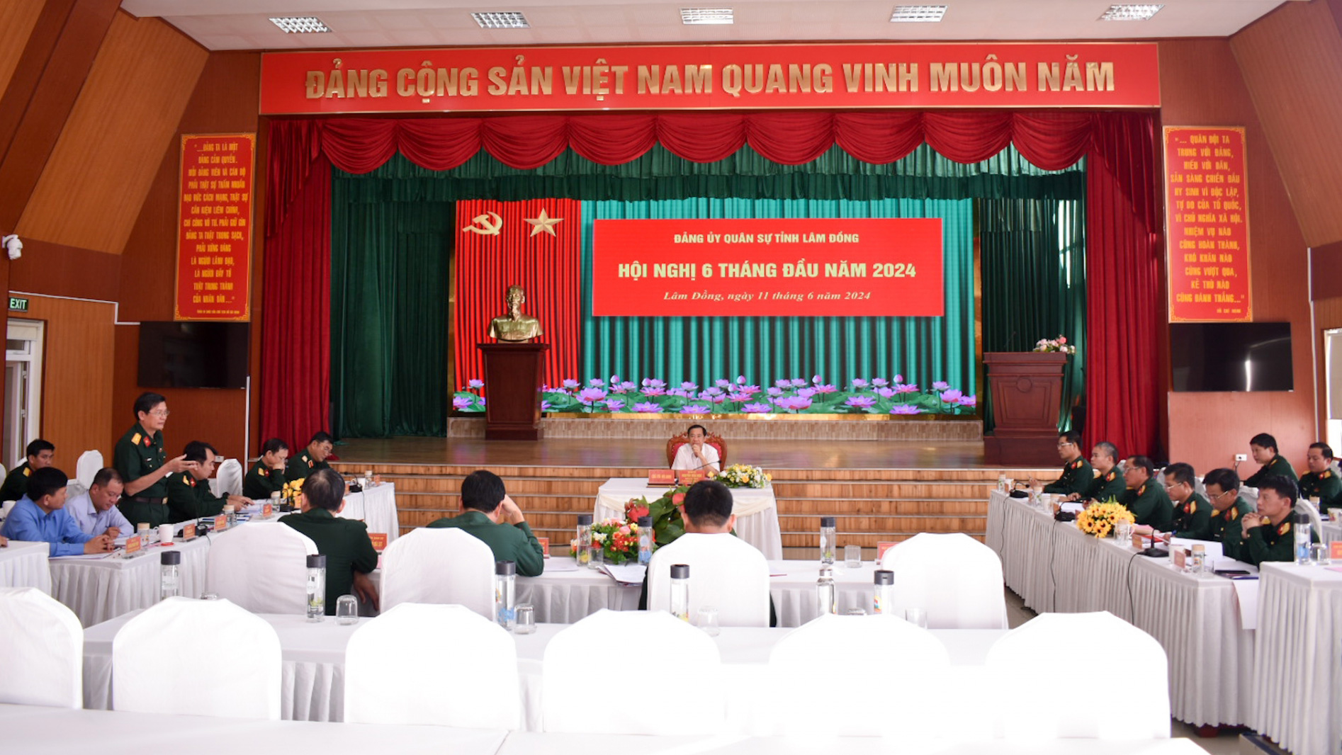 Hội nghị Đảng ủy Quân sự tỉnh 6 tháng đầu năm