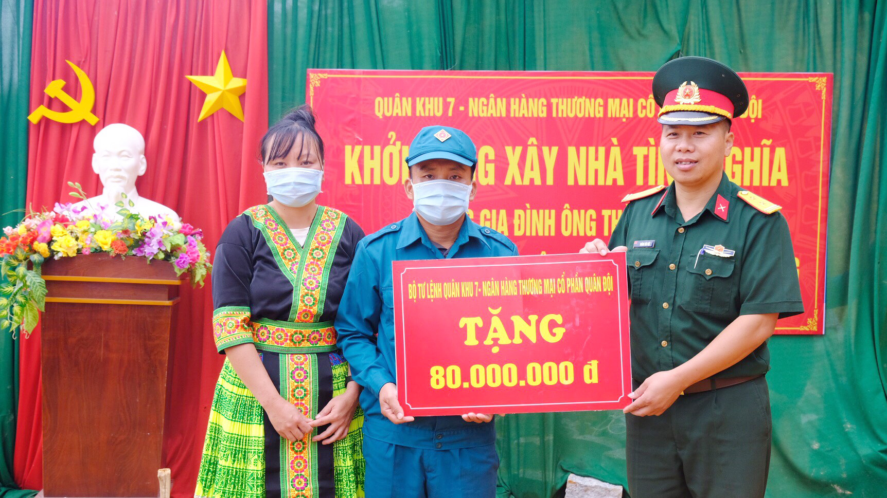 Lực lượng vũ trang huyện Đam Rông chung sức xây dựng nông thôn mới 