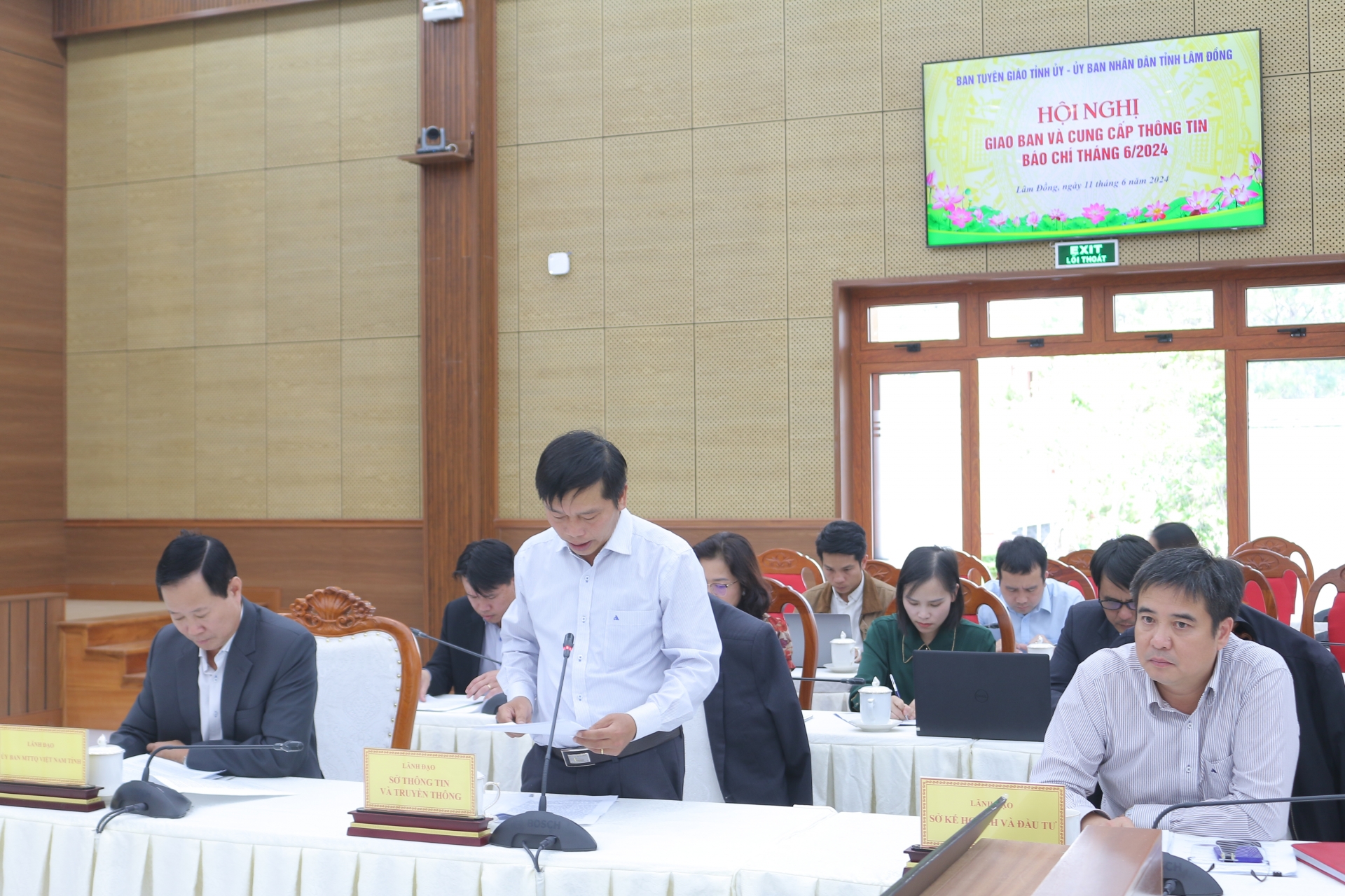 Giám đốc Sở Thông tin và Truyền thông Huỳnh Minh Hải thông tin tình hình hoạt động báo chí tháng 5/2024