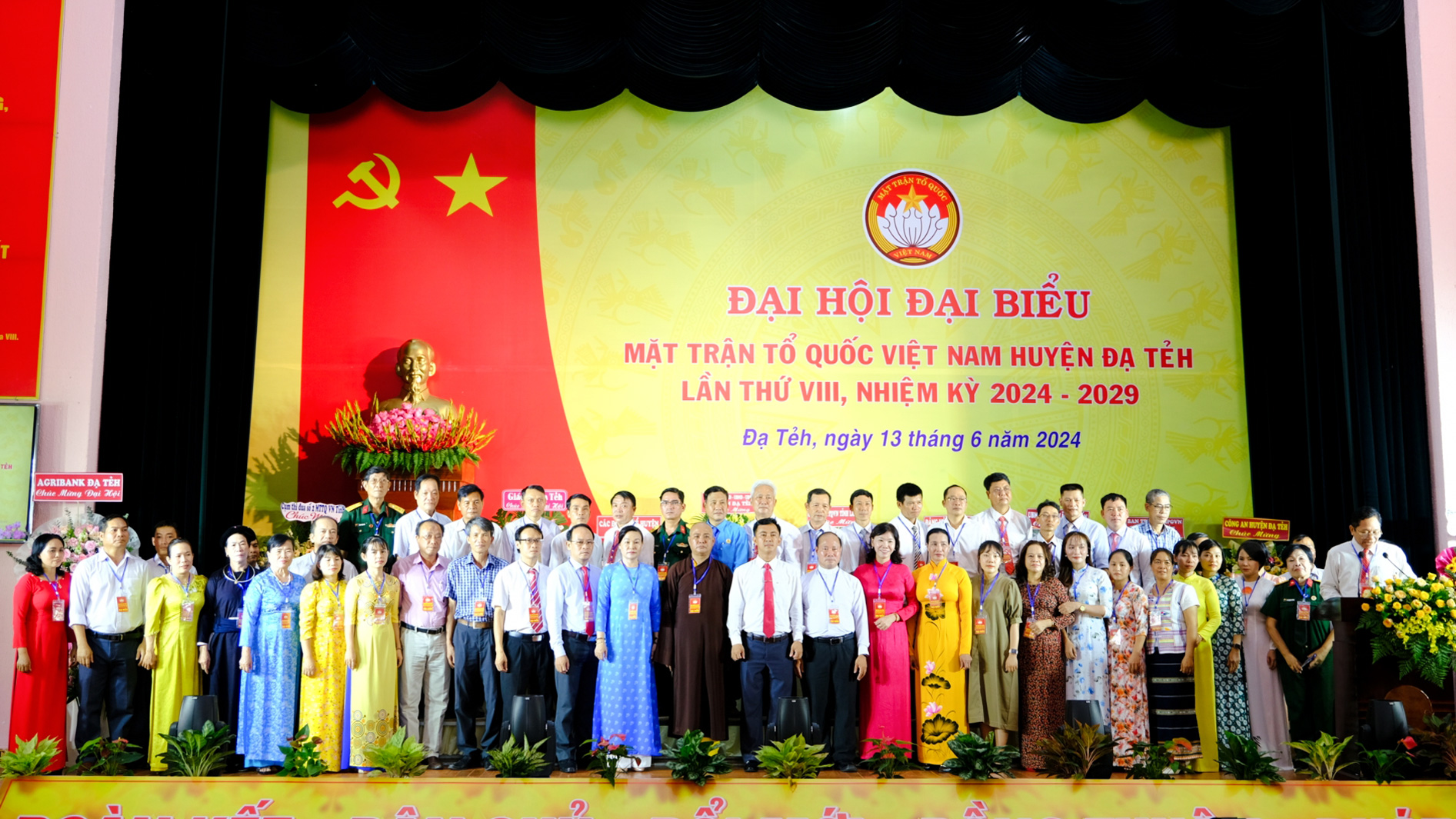Ra mắt Ban Chấp hành Ủy ban MTTQ Việt Nam huyện Đạ Tẻh khóa VIII, nhiệm kỳ 2024 - 2029