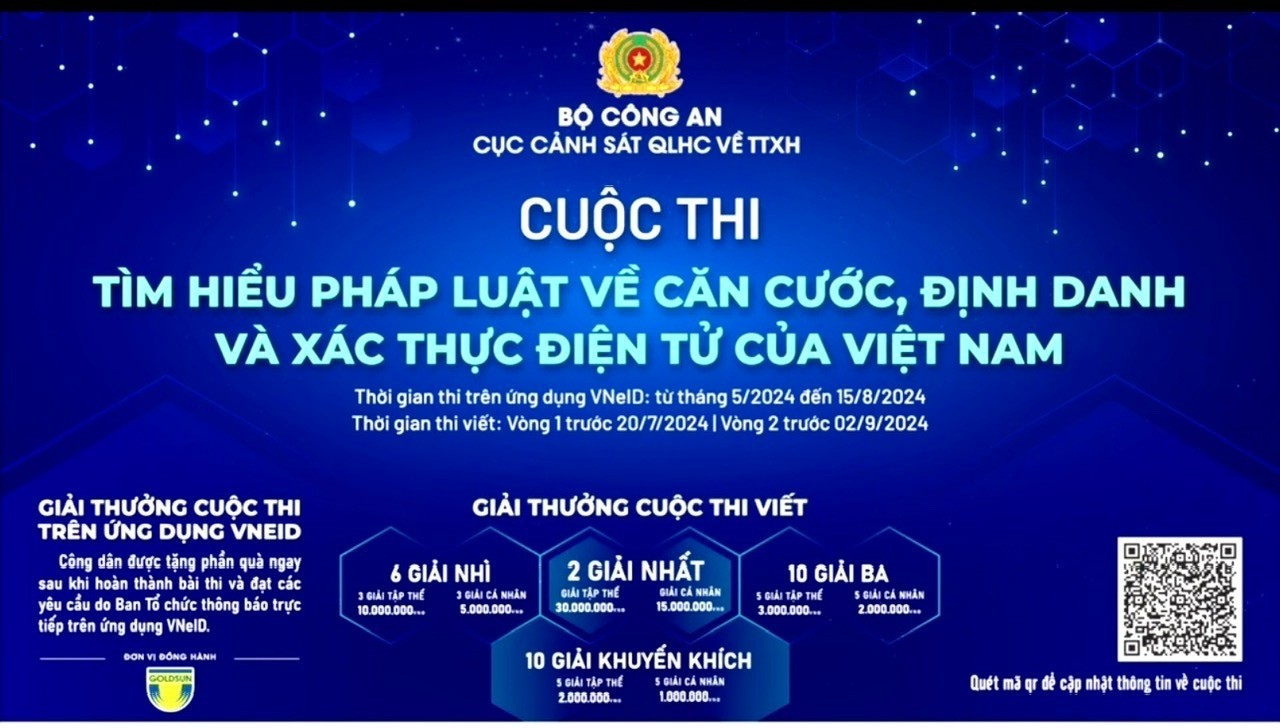 Tổ chức cuộc thi "Tìm hiểu pháp luật về căn cước, định danh và xác thực điện tử của Việt Nam"