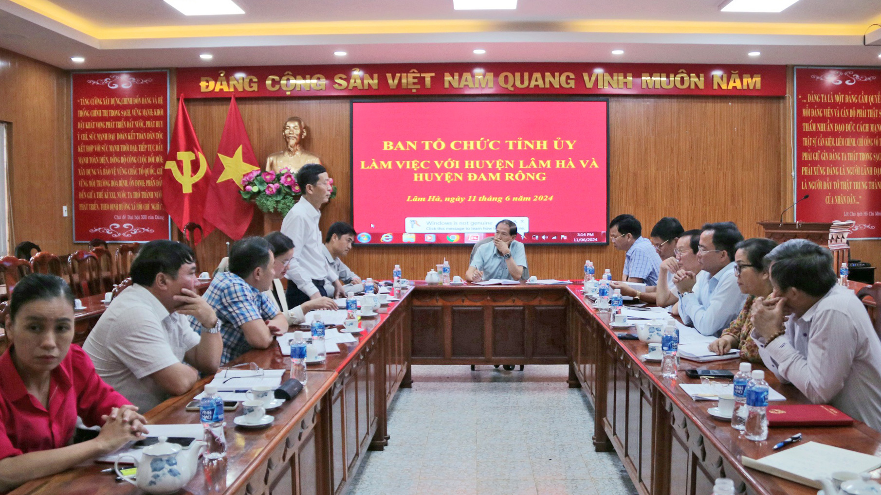 Trưởng ban Tổ chức Tỉnh ủy Lâm Đồng làm việc với huyện Lâm Hà và Đam Rông
