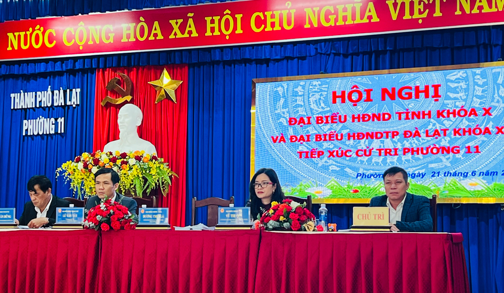 Đại biểu HĐND tỉnh và TP Đà Lạt tiếp xúc cử tri trước kỳ họp thường lệ giữa năm 2024