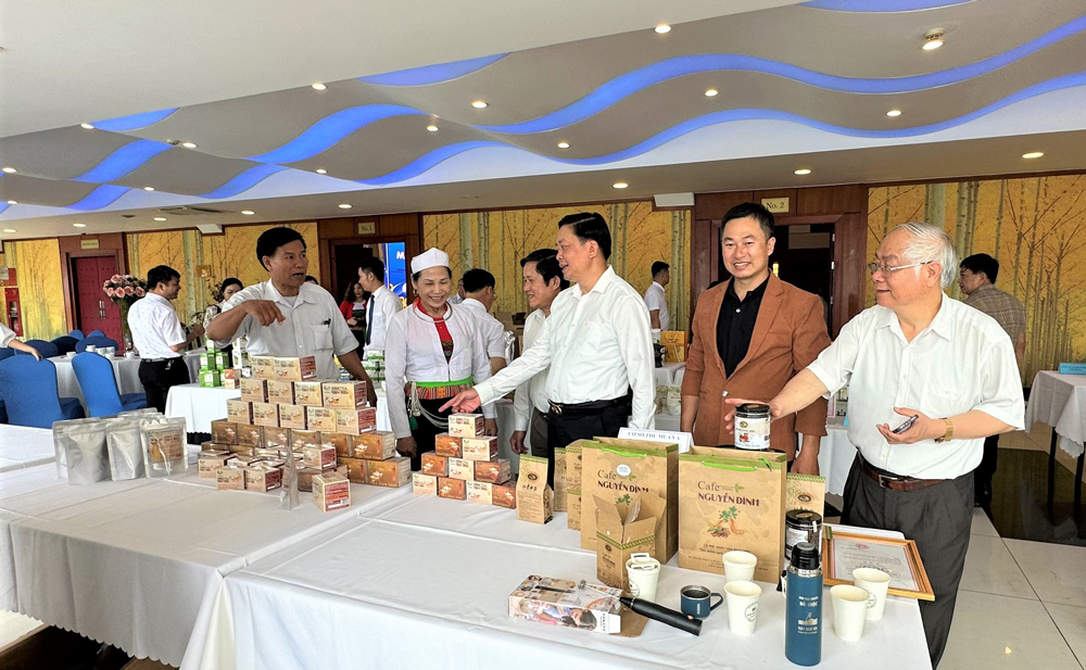 Các doanh nghiệp Lâm Đồng và Hòa Bình giới thiệu sản phẩm