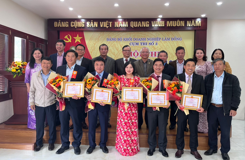 Bế mạc Hội thi Bí thư Chi bộ giỏi cụm thi số 3 của Đảng ủy Khối Doanh nghiệp tỉnh