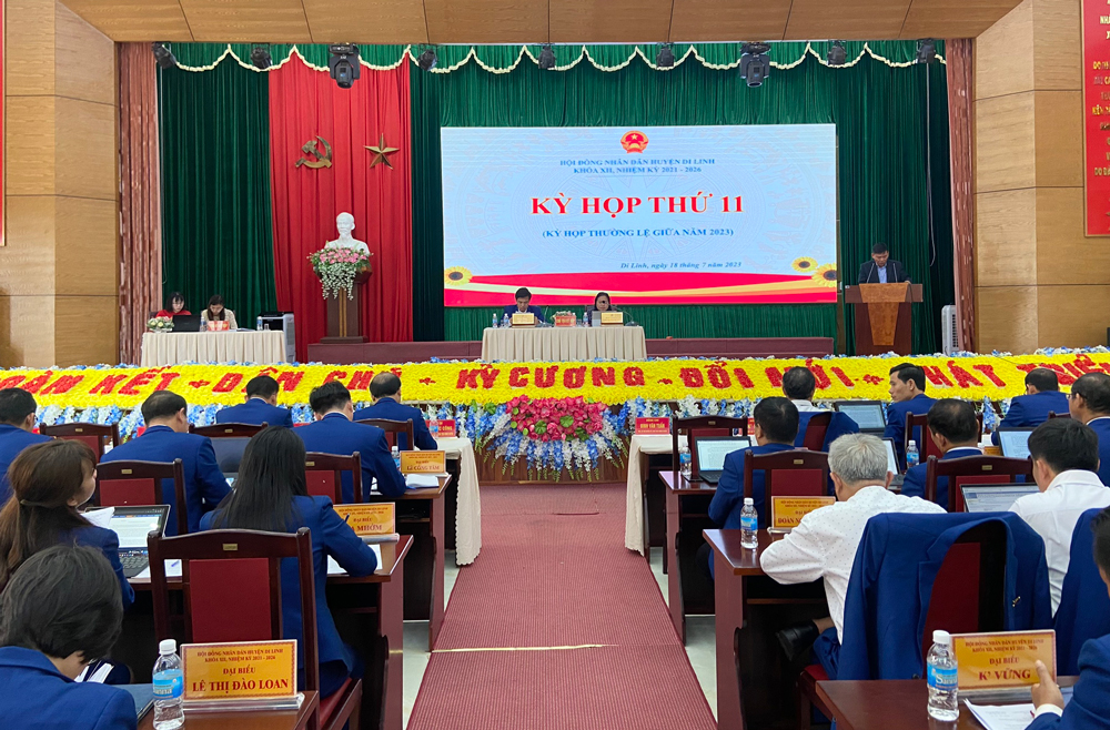 Kỳ họp thứ 11 HĐND huyện Di Linh