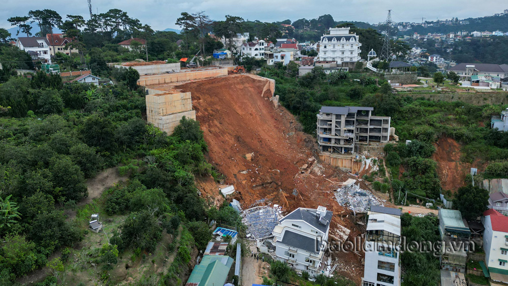 Triệu tập các đơn vị, cá nhân liên quan đến vụ sạt lở gây hậu quả nghiêm trọng tại Đà Lạt