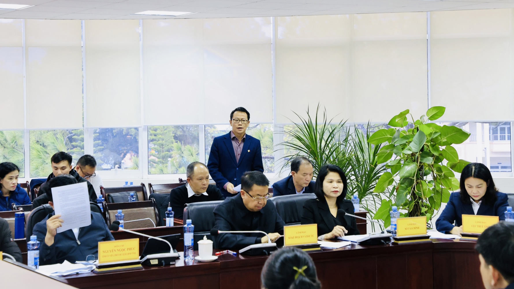 Ông Nguyễn Quốc Tuyến - Giám đốc Ban quản lý KLD Quốc gia Hồ Tuyền Lâm trả lời kiến nghị của Công ty Luật TNHH Đại Nghĩa và HTX Du thuyền Tuyền Lâm