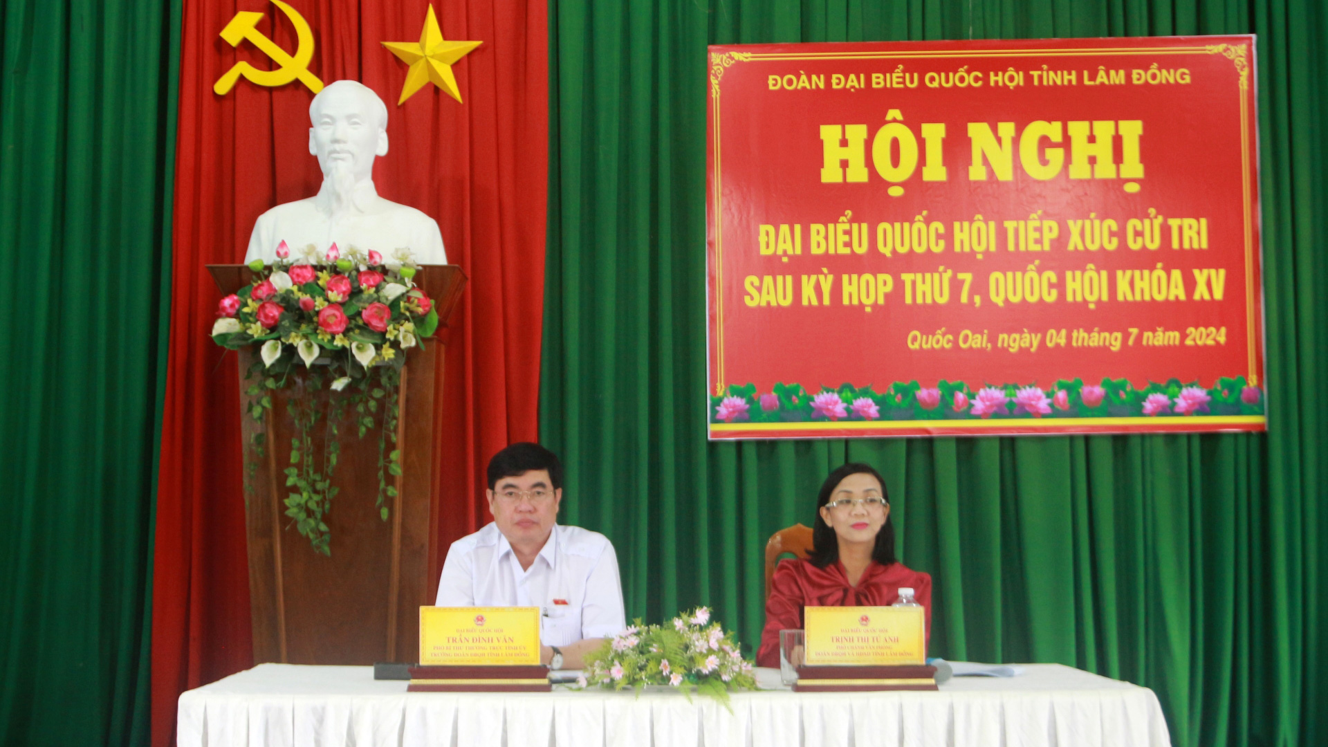 Đoàn Đại biểu Quốc hội Lâm Đồng tiếp xúc cử tri tại huyện Đạ Tẻh