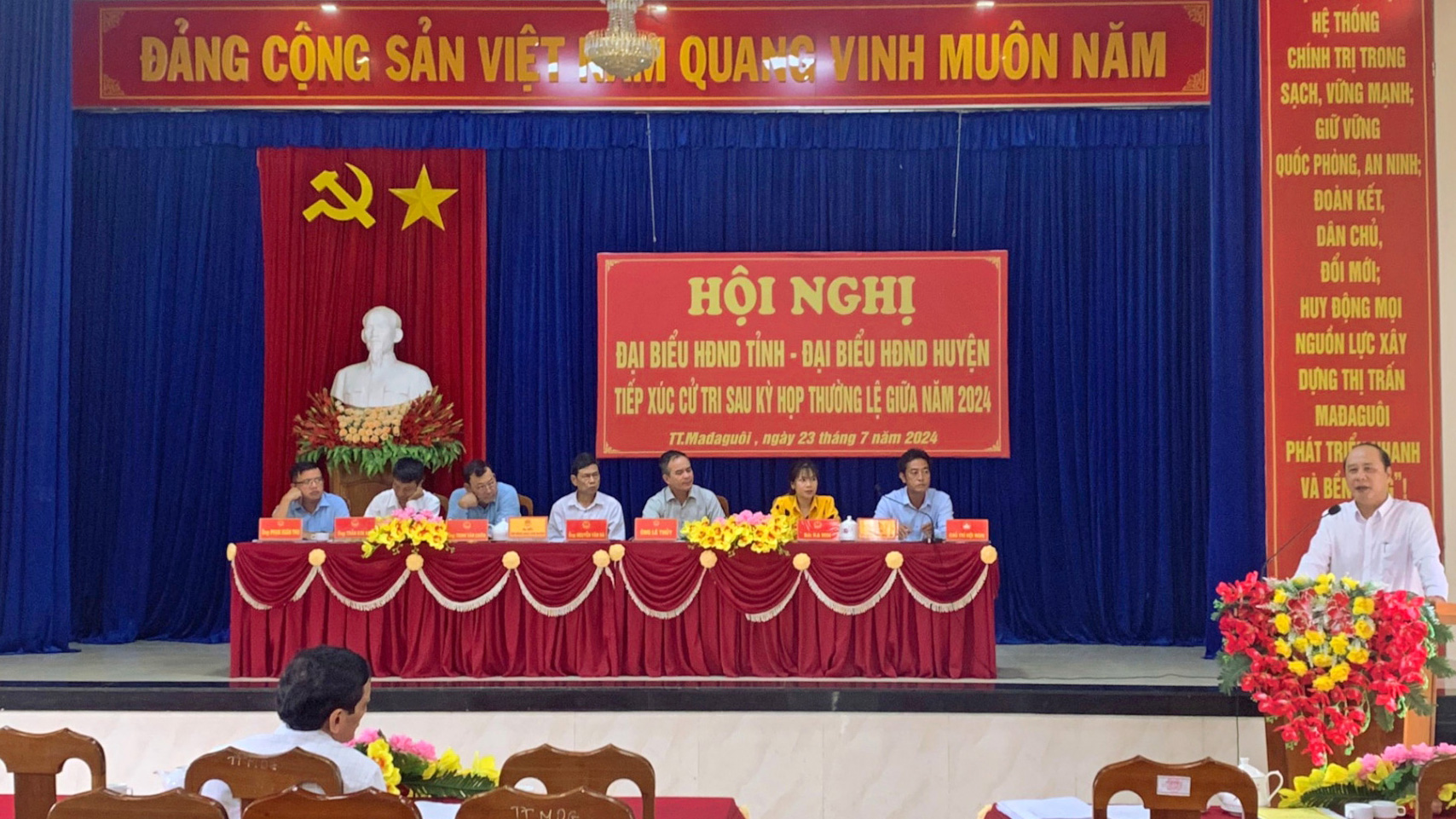 Đại biểu HĐND tỉnh, huyện tiếp xúc cử tri tại các xã, thị trấn trên địa bàn huyện Đạ Huoai