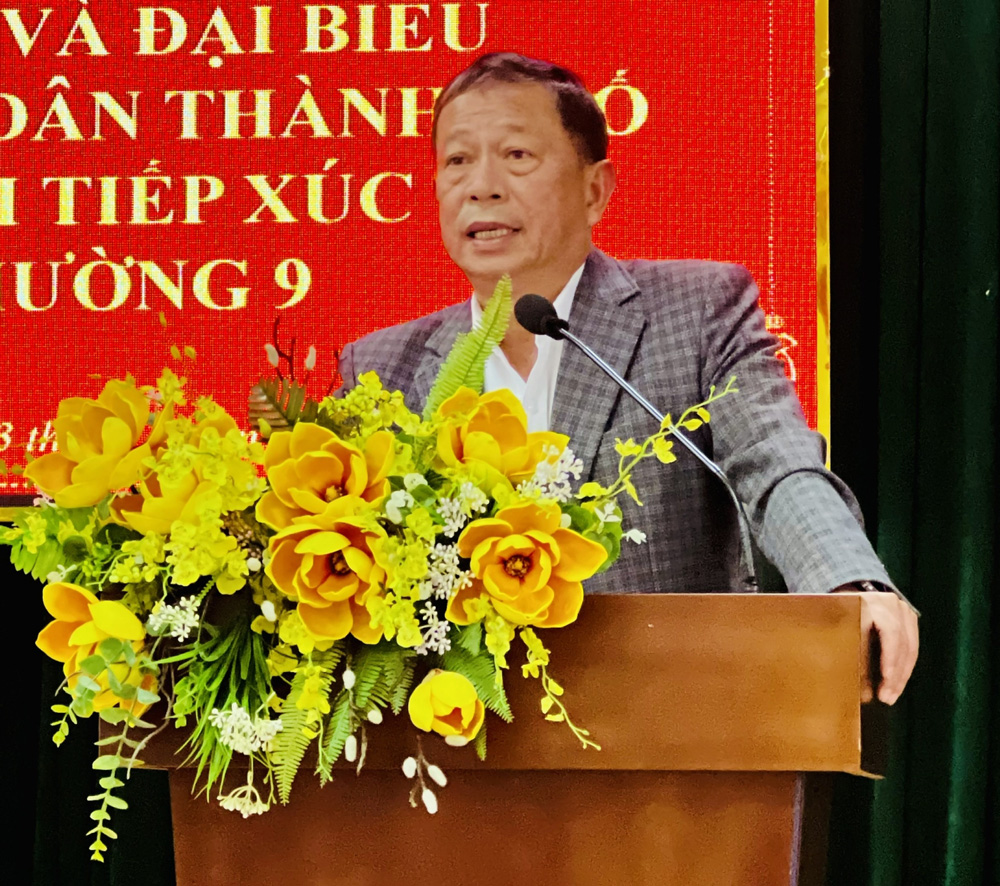 Phó Chủ tịch UBND TP Đà Lạt Võ Ngọc Trình tiếp thu, giải trình các nội dung cử tri kiến nghị thuộc thẩm quyền