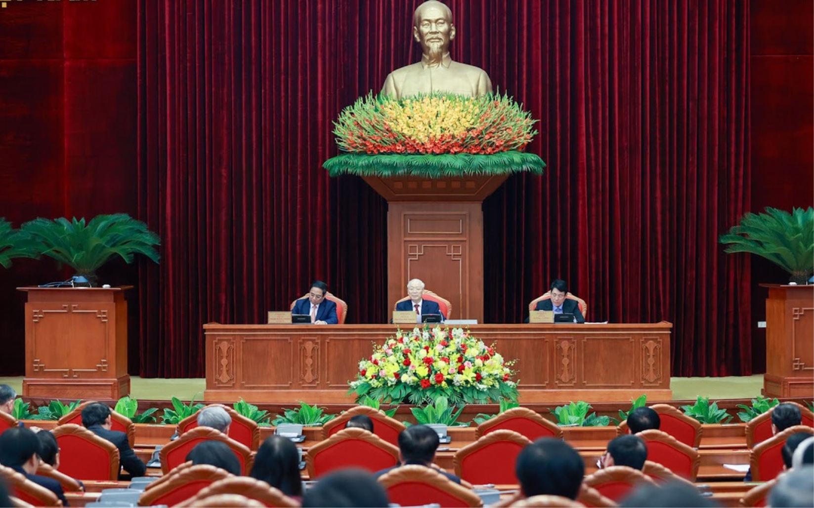 Tổng Bí thư Nguyễn Phú Trọng chủ trì Hội nghị Trung ương lần thứ chín, khóa XIII