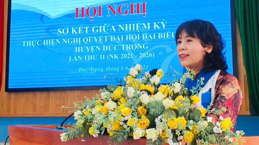 Bà Đặng Thị Hiệp - Nguyên Chủ tịch Hội Liên hiệp phụ nữ huyện Đức Trọng