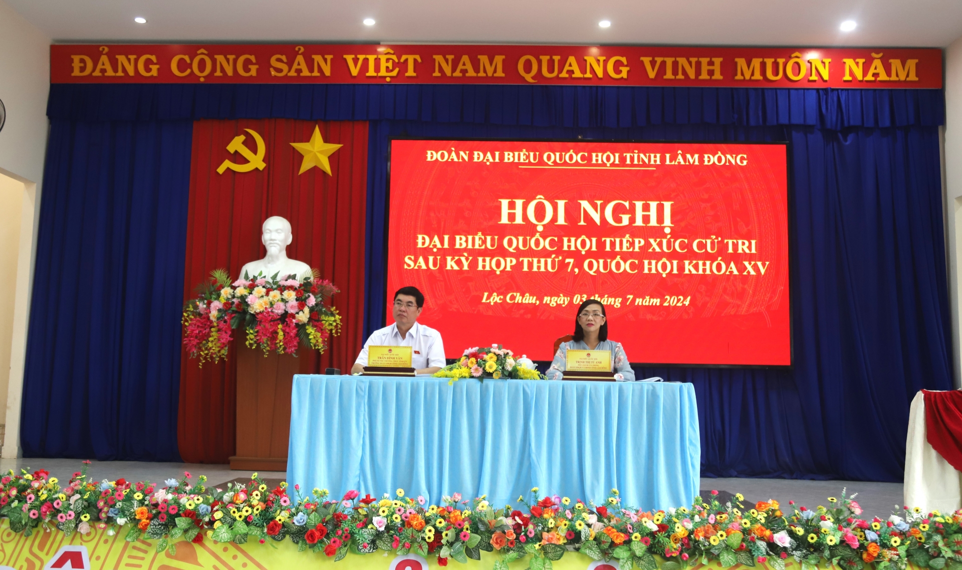 Đoàn ĐBQH đơn vị tỉnh Lâm Đồng tiếp xúc với cử tri TP Bảo Lộc