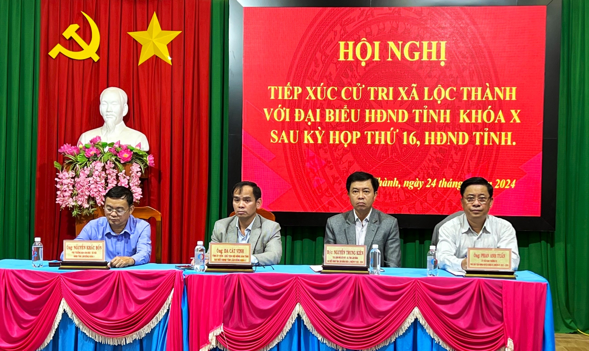 Tổ đại biểu HĐND tỉnh Lâm Đồng tiếp xúc với cử tri xã Lộc Thành (huyện Bảo Lâm) sau Kỳ họp thứ 16 HĐND tỉnh Lâm Đồng