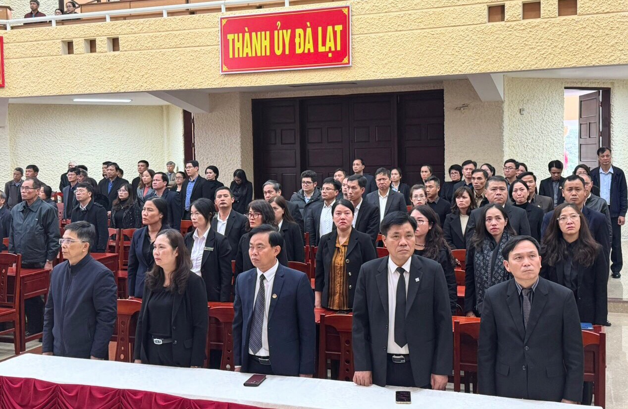 Đảng bộ và Chính quyền, Nhân dân TP Đà Lạt dự Lễ truy điệu Tổng Bí thư Nguyễn Phú Trọng