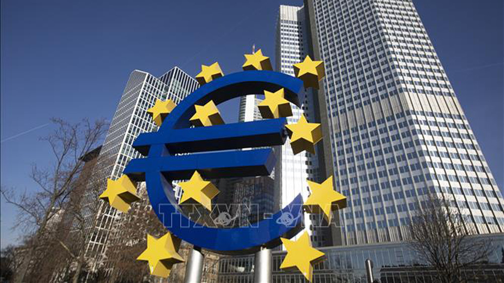 Trụ sở Ngân hàng Trung ương châu Âu (ECB) ở Frankfurt am Main, miền Tây Đức