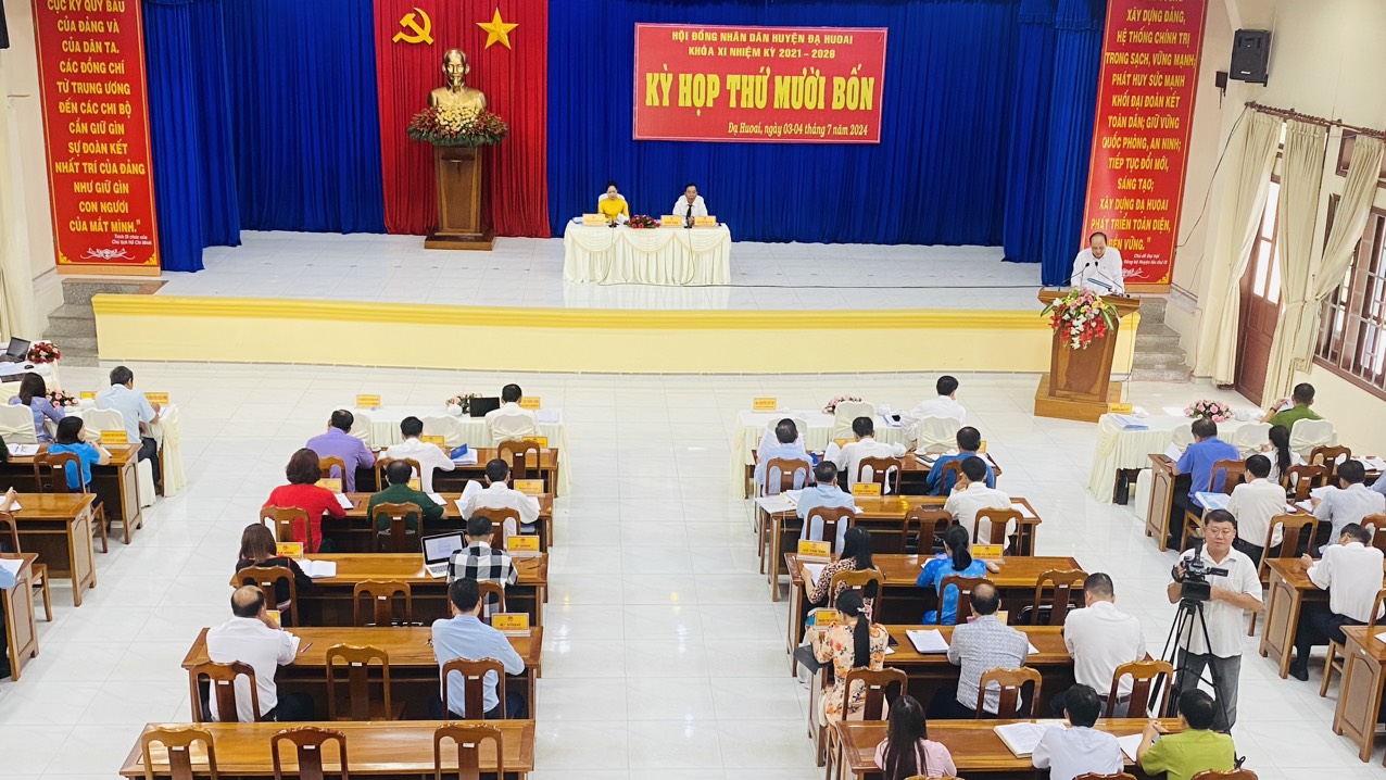 HĐND Đạ Huoai tổ chức Kỳ họp lần thứ 14