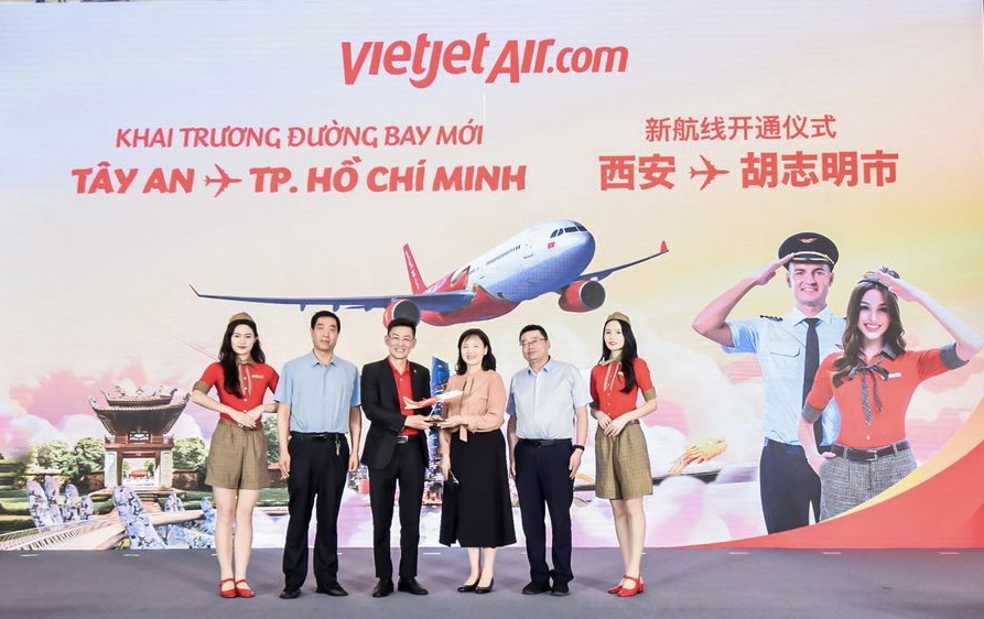 Vietjet khai trương đường bay Tây An (Trung Quốc) - TP Hồ Chí Minh với siêu khuyến mãi cho các đường bay Trung Quốc