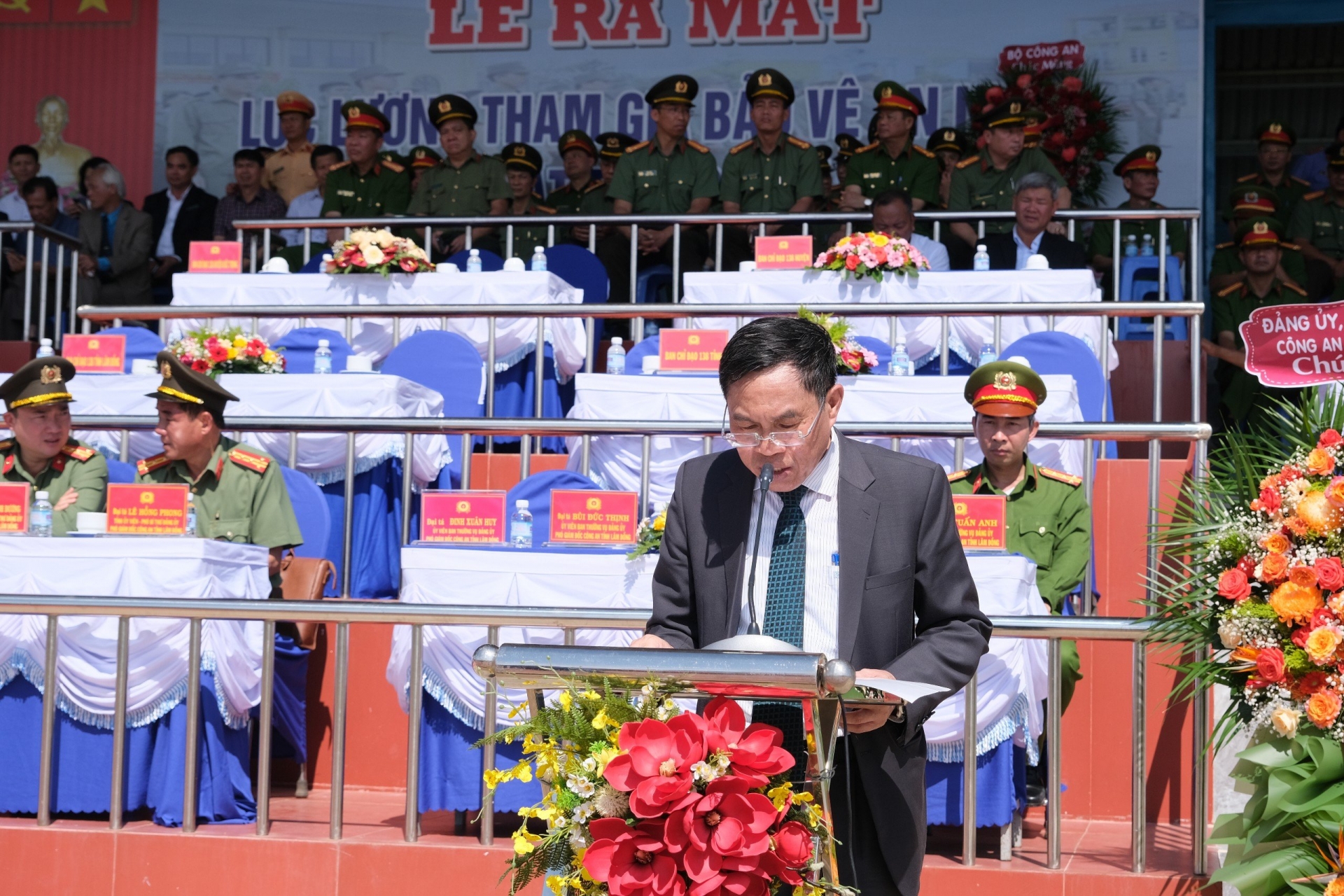 Đồng chí Võ Ngọc Hiệp - Phó Chủ tịch UBND phát biểu tại lễ ra mắt