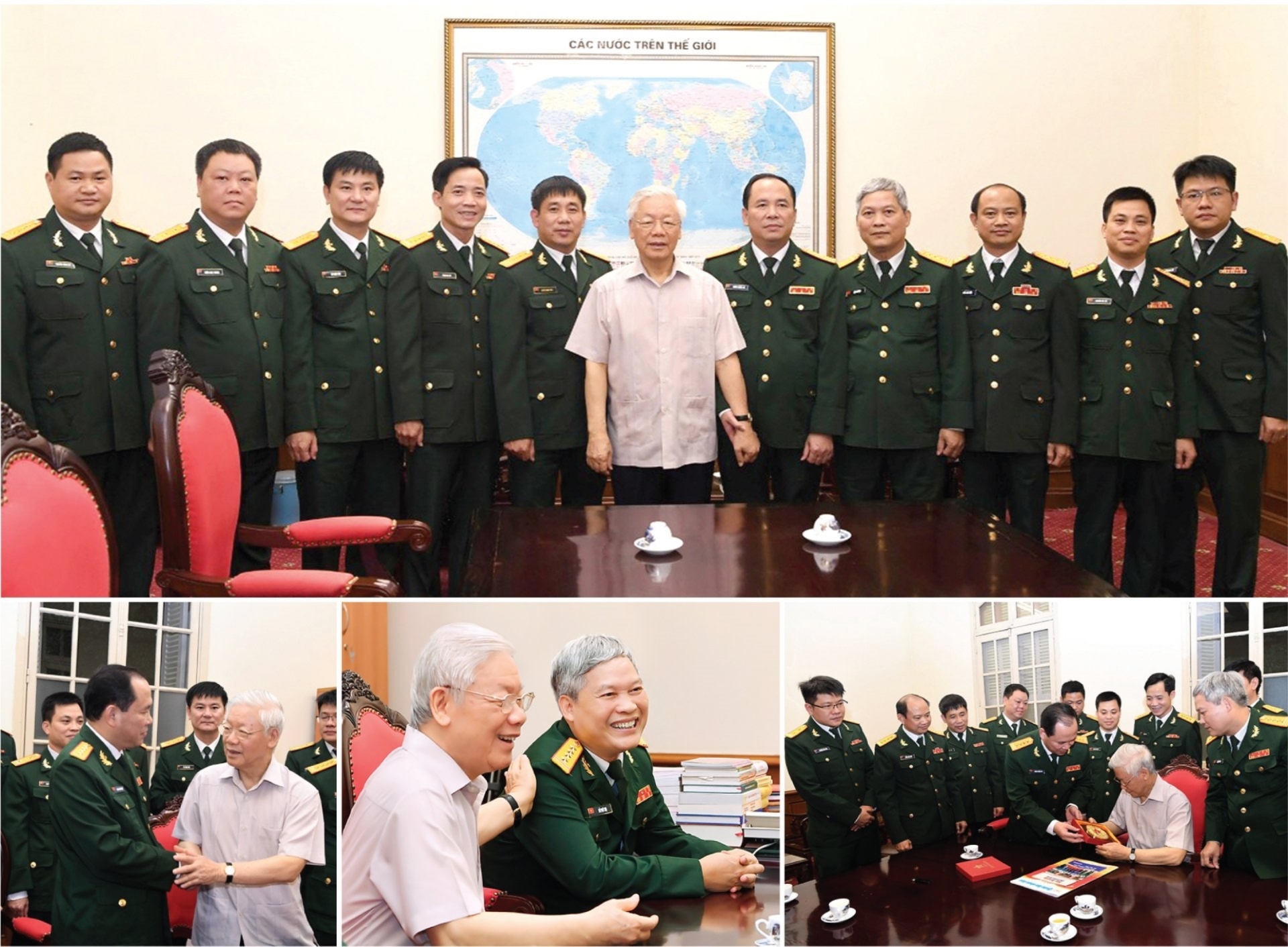 Tổng Bí thư Nguyễn Phú Trọng gặp gỡ thân mật cán bộ chủ chốt Báo Quân đội nhân dân chiều 18-10-2020
