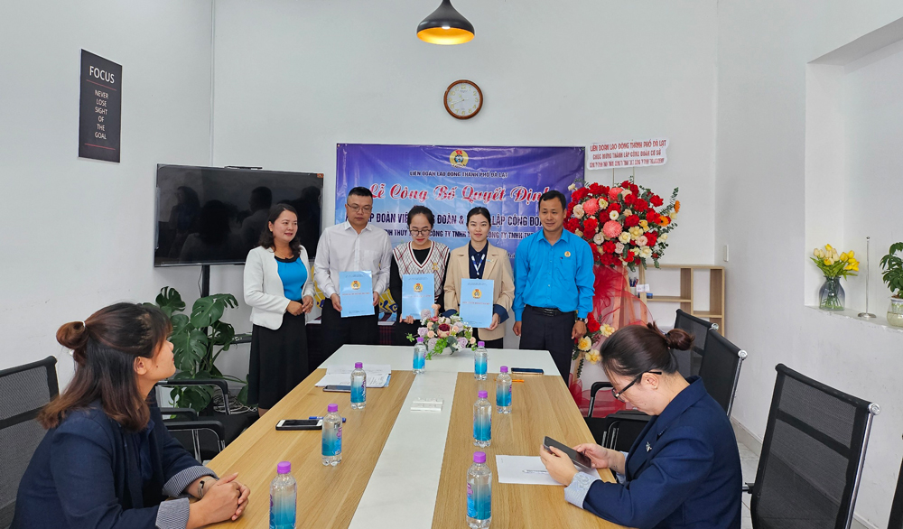 Đà Lạt: Thành lập mới 3 công đoàn cơ sở doanh nghiệp