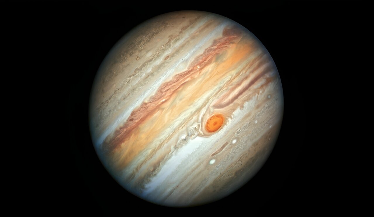 Hình ảnh Hubble của Sao Mộc. Ảnh: NASA