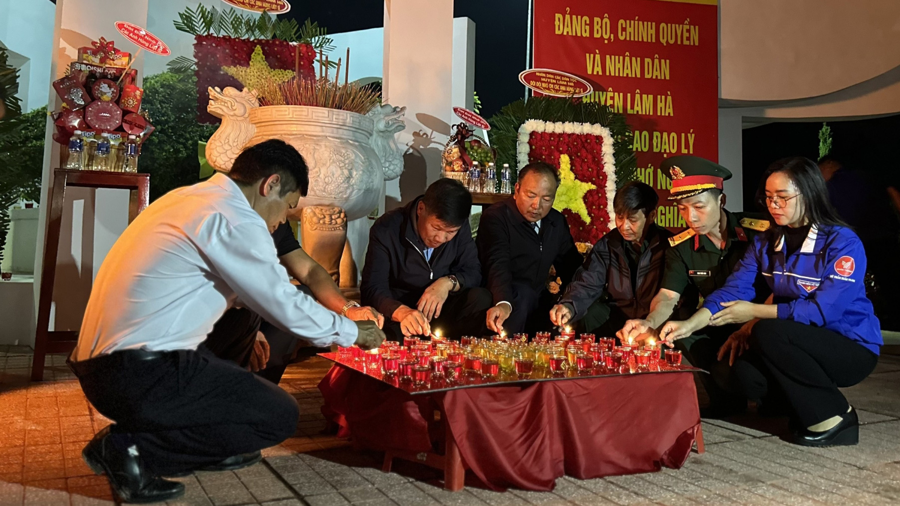 Lâm Hà tổ chức Lễ thắp nến tri ân các anh hùng liệt sĩ