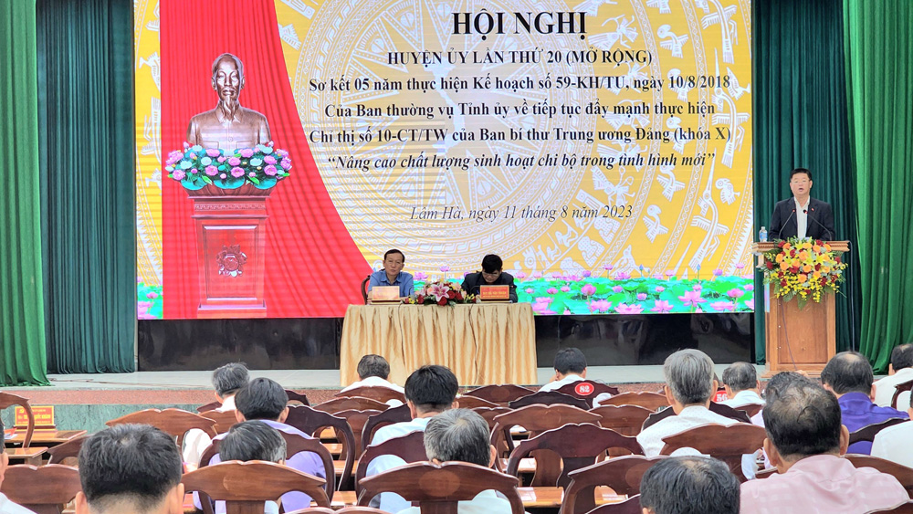 Lâm Hà: Sơ kết 5 năm thực hiện Kế hoạch số 59-KH/TU của Ban Thường vụ Tỉnh ủy