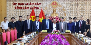Phó Chủ tịch UBND tỉnh Phạm S tiếp đoàn công tác của Hiệp hội Doanh nhân và Đầu tư Việt Nam – Hàn Quốc