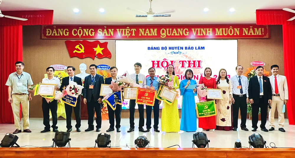 Bảo Lâm: 60 thí sinh tham dự Hội thi Bí thư Chi bộ giỏi