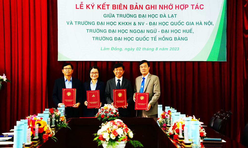 Trường Đại học Đà Lạt liên kết đào tạo, nghiên cứu khoa học với 3 trường đại học