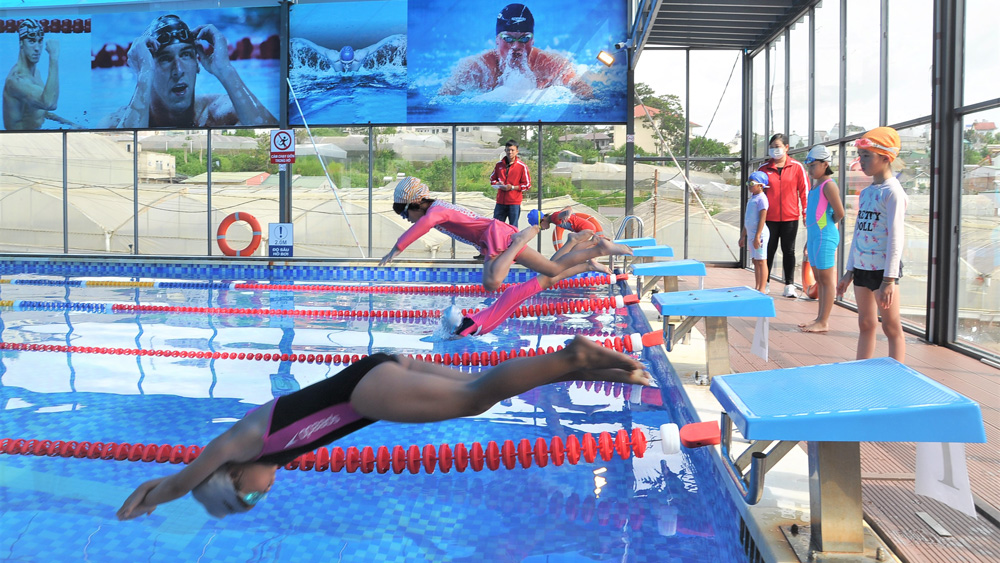 Trên 220 VĐV tranh tài tại Giải Bơi trẻ, thiếu niên, nhi đồng tỉnh Lâm Đồng 2023