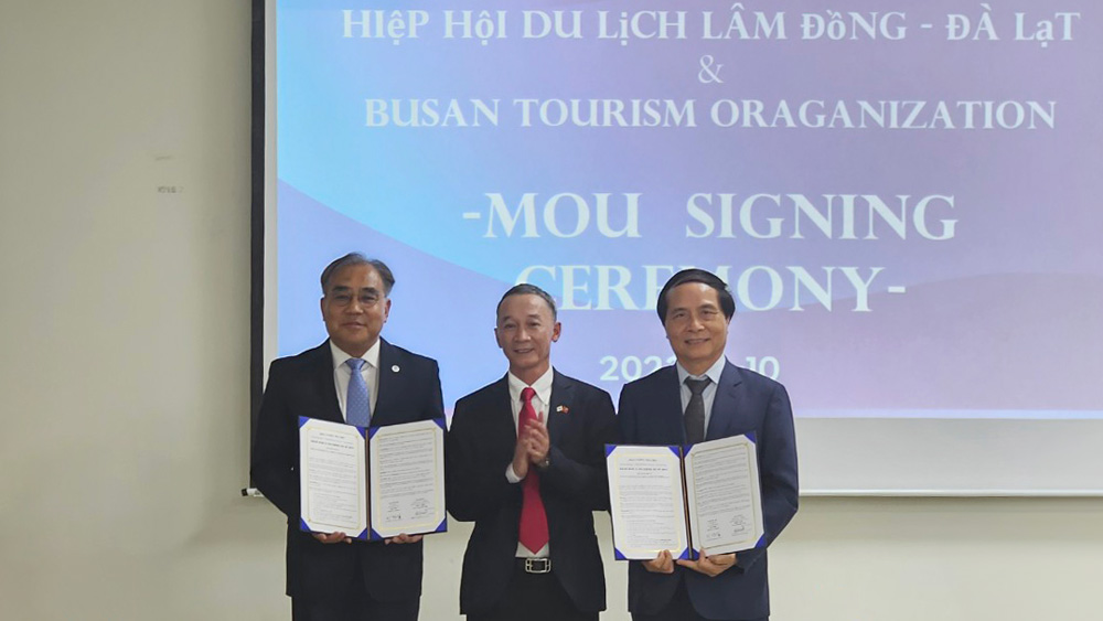 Lâm Đồng và Busan (Hàn Quốc) ký kết thỏa thuận hợp tác phát triển du lịch toàn diện