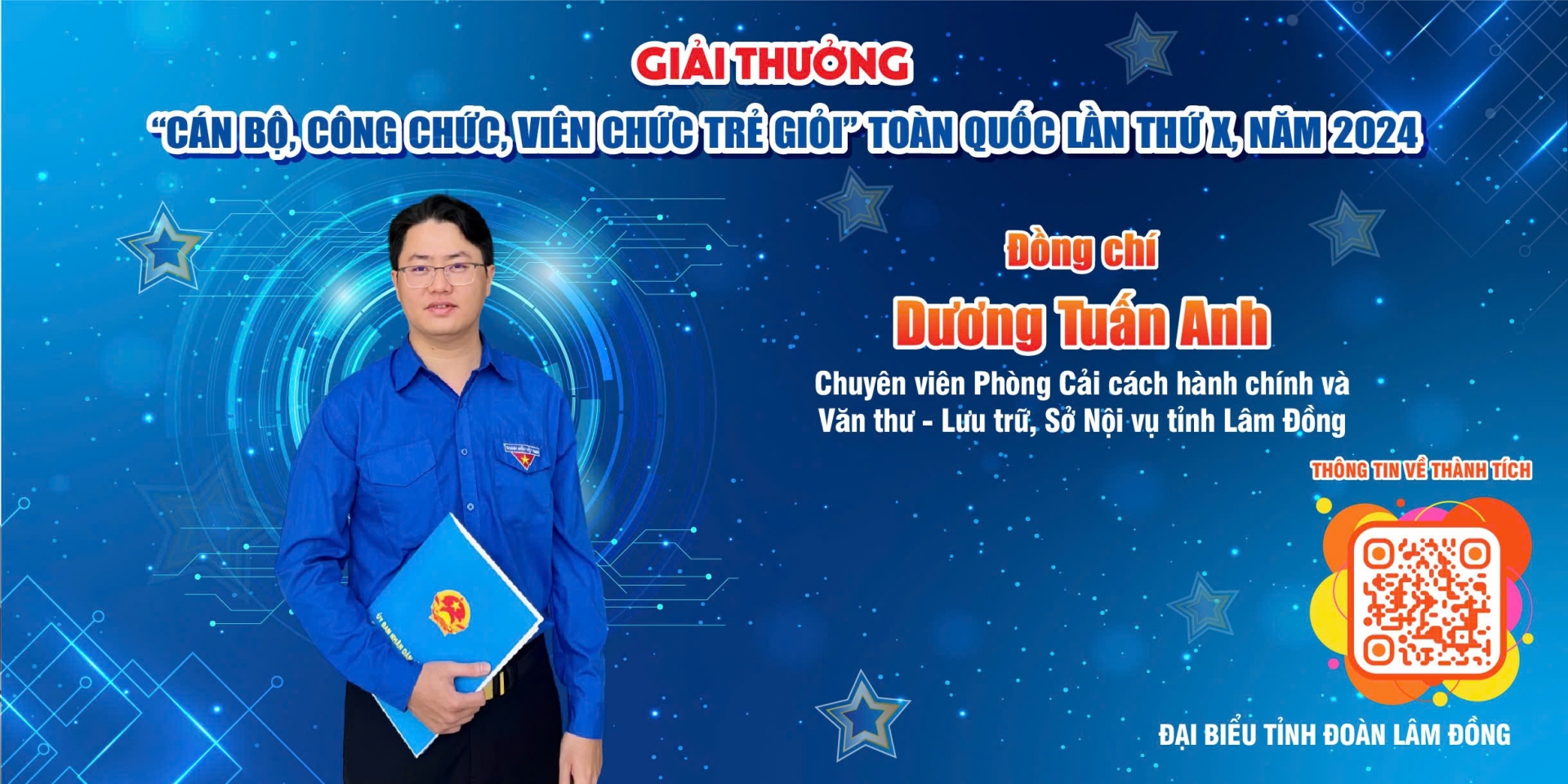 Anh Dương Tuấn Anh - Chuyên viên Phòng Cải cách hành chính và Văn thư, Lưu trữ - Sở Nội vụ tỉnh Lâm Đồng