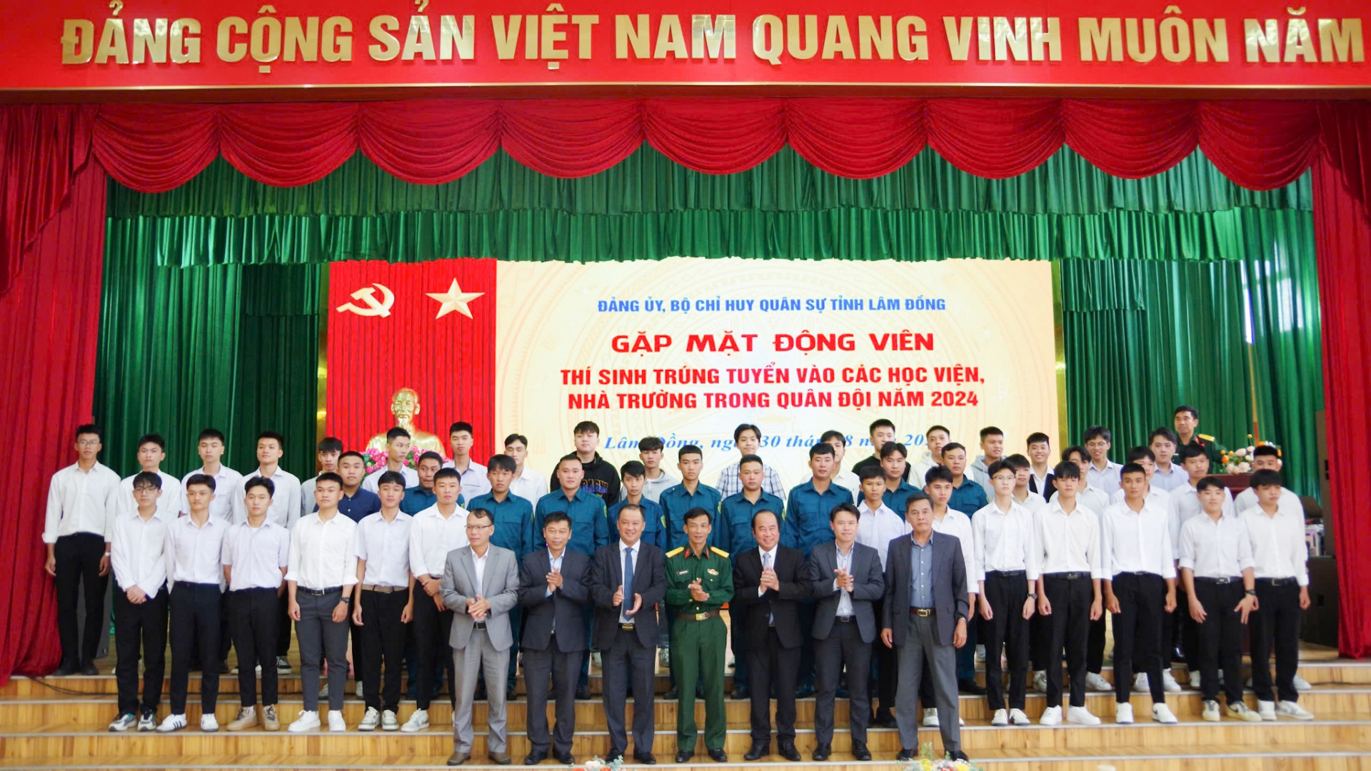 46 thí sinh trên địa bàn tỉnh trúng tuyển vào các học viện, nhà trường Quân đội