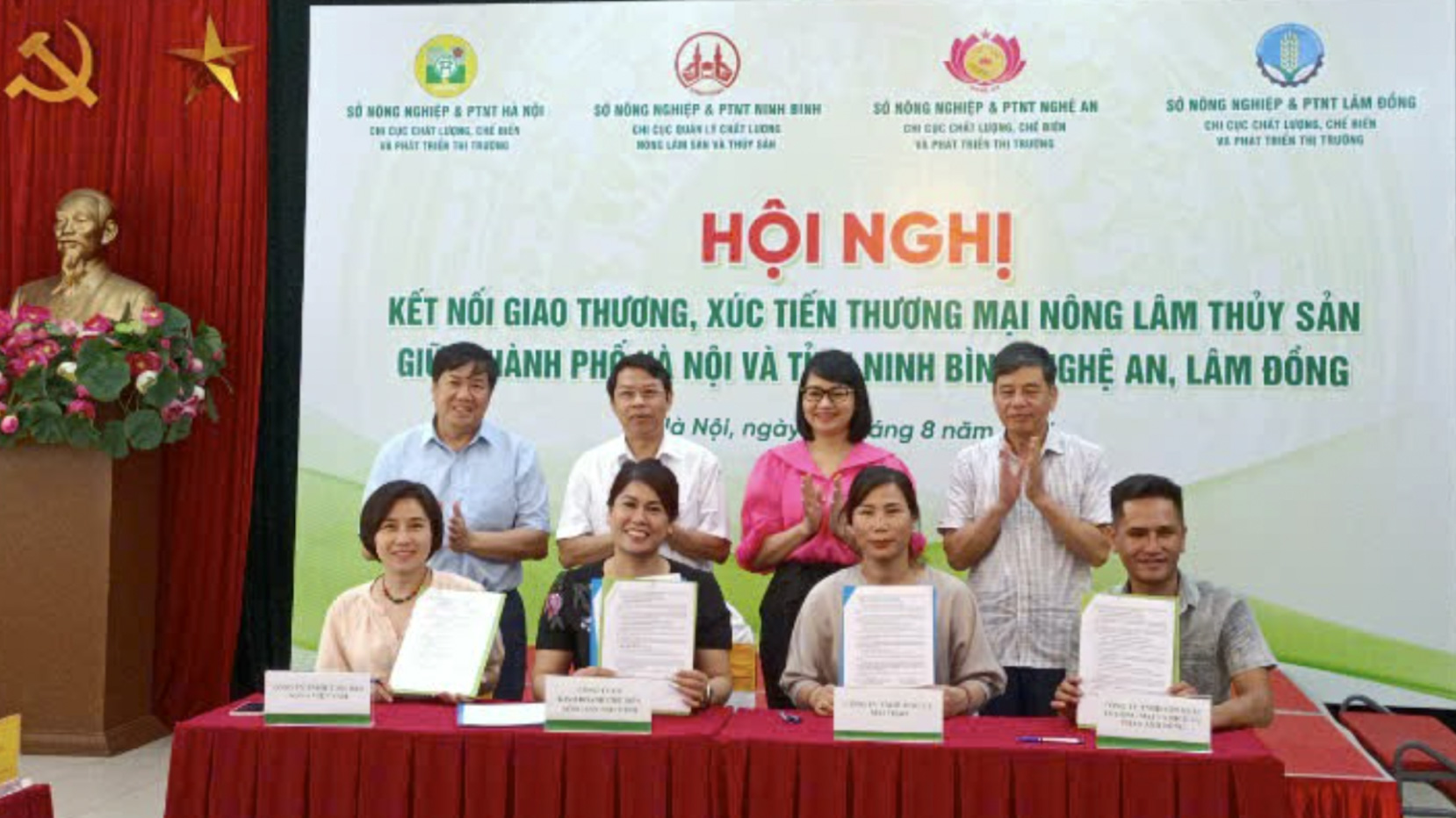 Lâm Đồng kết nối giao thương, xúc tiến thương mại với TP Hà Nội cùng các tỉnh Ninh Bình và Nghệ An